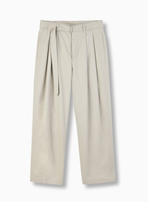 BELTED PANTS (STONE)